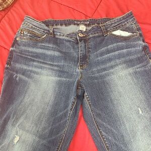 Maurices Women's Dark Blue Skinny Jeans